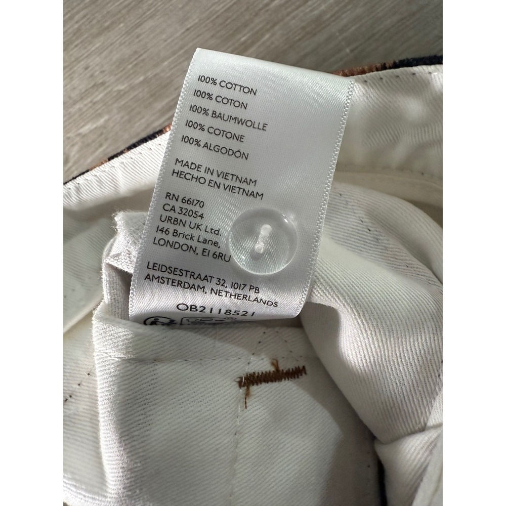 Urban Outfitters Leopard Print High Rise Straight Leg Pants Women's Size 30x32 - Picture 5 of 11